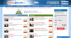 Desktop Screenshot of krakowshuttle.com.pl