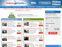 Tablet Screenshot of krakowshuttle.com.pl